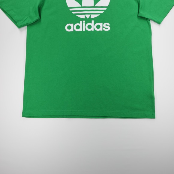 Adidas Originals Men's Crew Neck Short Sleeve Adicolor Trefoil Tee Green Size L - Picture 3 of 8